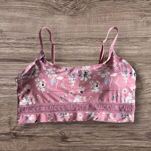 Lucky Brand Floral Pink Bandeau‎